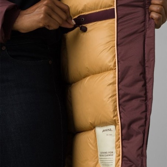 🍁 PRANA🍁 SAYAMA LONG JACKET WINTER COZY WARM maroon - Picture 9 of 17